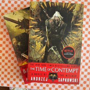 The Witcher The Time of Contempt and Baptism of Fire by Andrzej Sapkowski Books